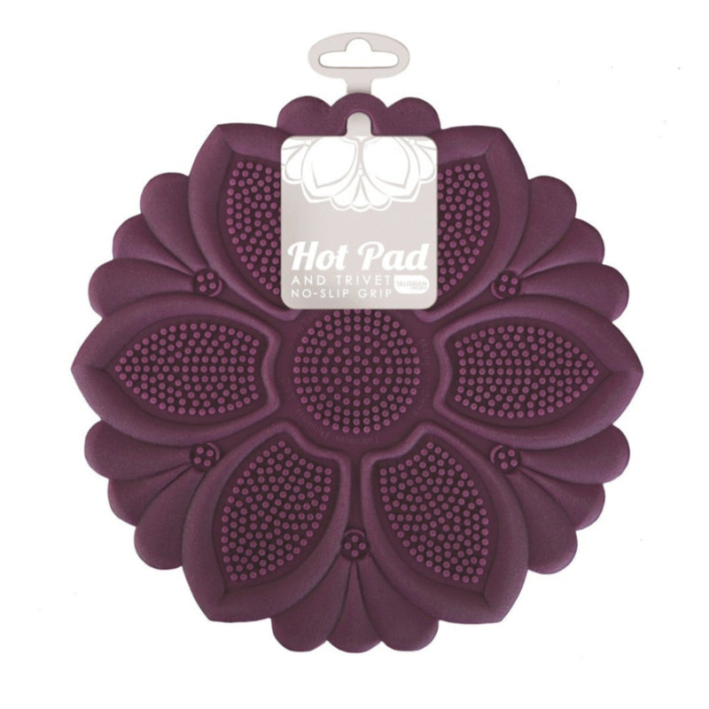 Hot Pad/Trivet, No-Slip Grip, Purple