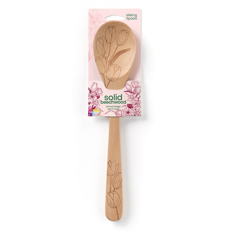 Beechwood - Mixing Spoon - Floral Blooms