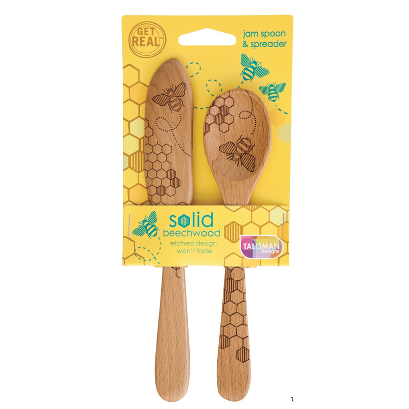 Honey Bee Jam Spoon & Spreader Set