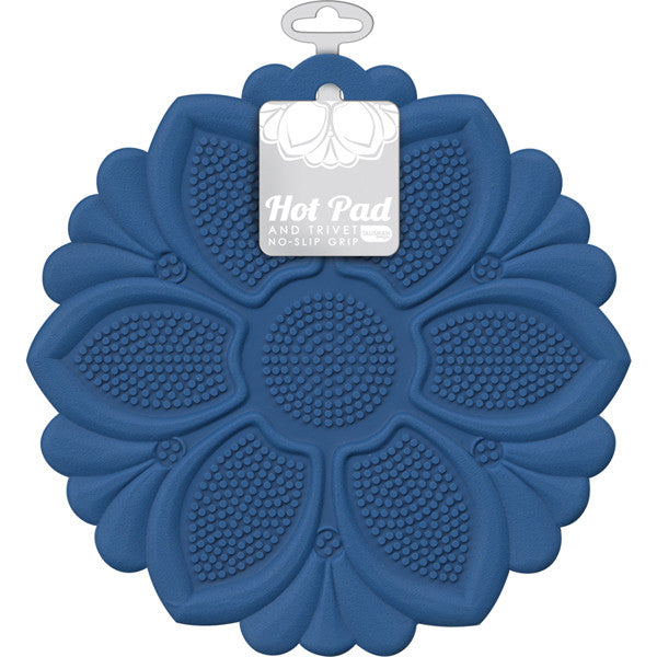 Hot Pad/Trivet, No-Slip Grip, Royal