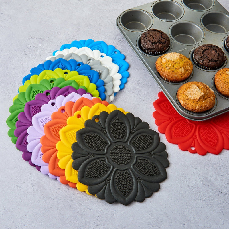 Hot Pad/Trivet, No-Slip Grip, Black