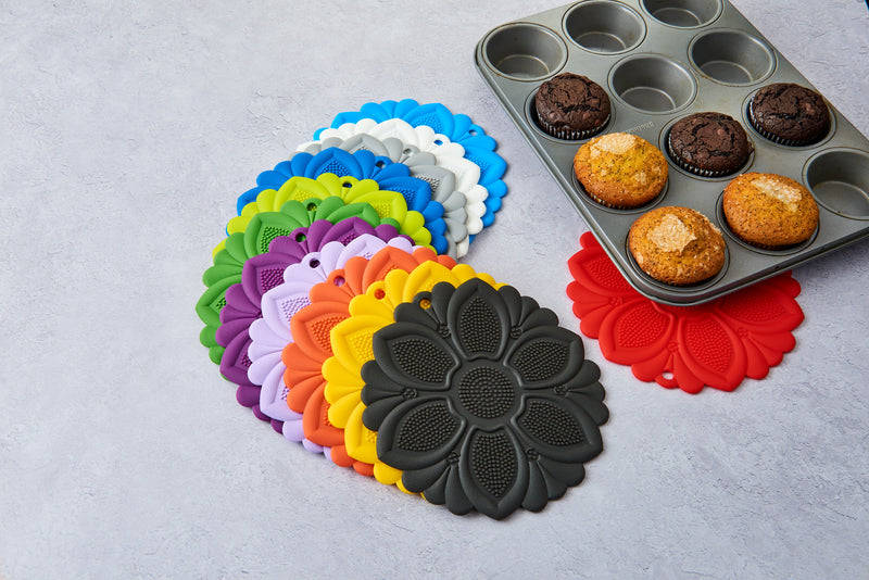 Hot Pad/Trivet, No-Slip Grip, Green