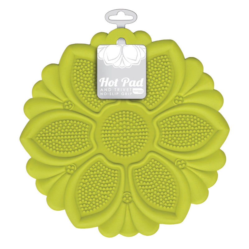 Hot Pad/Trivet, No-Slip Grip, Green
