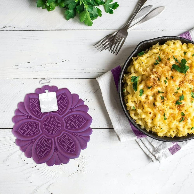 Hot Pad/Trivet, No-Slip Grip, Purple