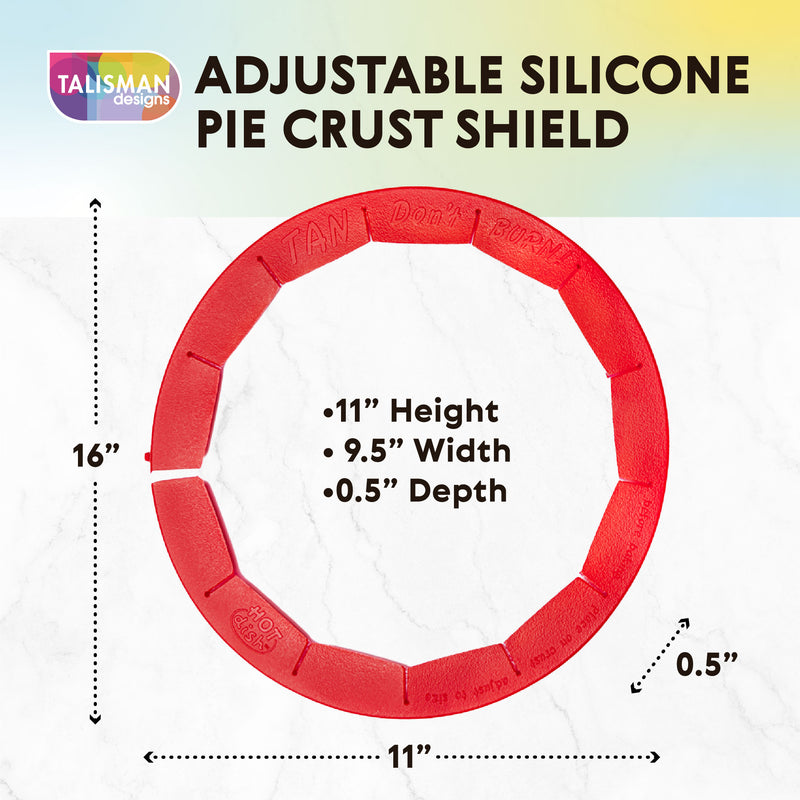 One-Piece Adjustable Pie Shield