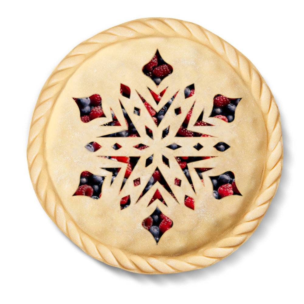 Talisman Designs Pie Top Pastry Cutter, 10 inch, Red