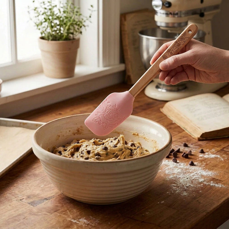 Beechwood - Silicone Spatula - Floral Blooms