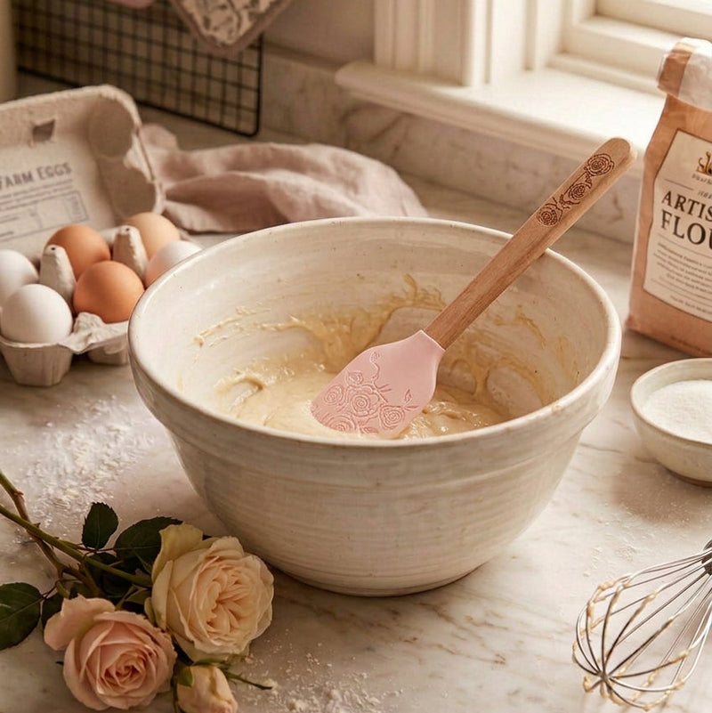 Beechwood - Silicone Spatula - Floral Blooms