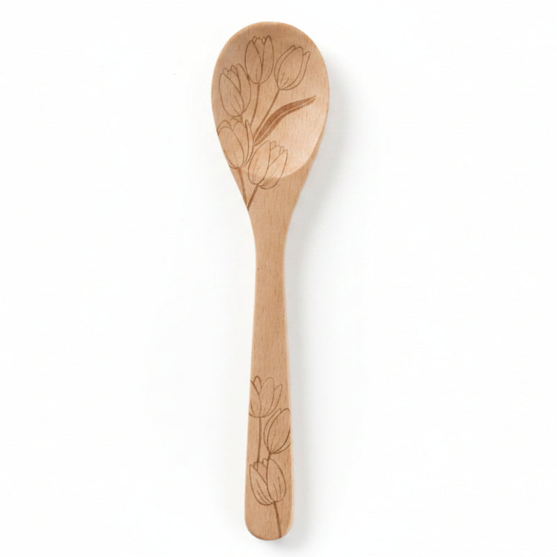 Beechwood - Mixing Spoon - Floral Blooms