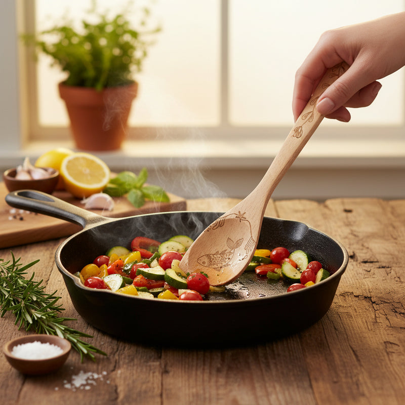 Beechwood - Corner Spoon - Wave & Wonder