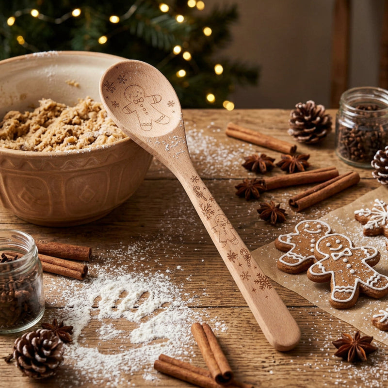 Beechwood Mixing Spoon – Gingerbread