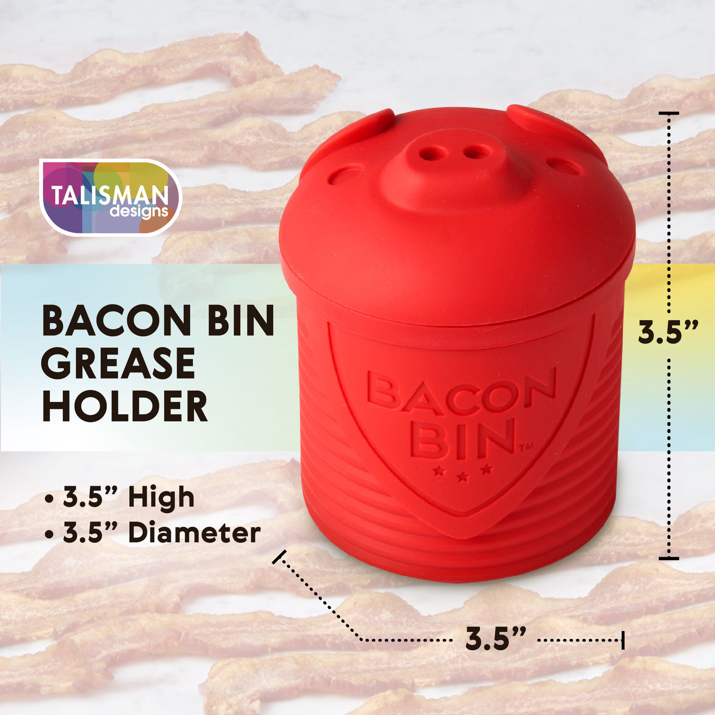 Bacon Bin Grease Keeper Silicone - Fante's Kitchen Shop - Since 1906