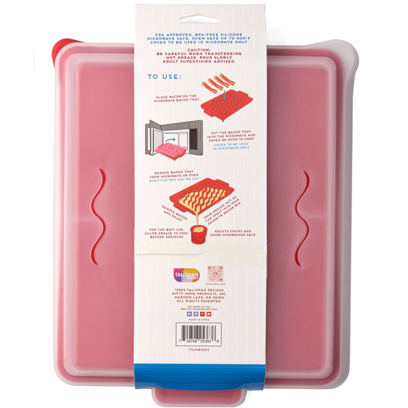 Microwave Bacon Tray with Cover