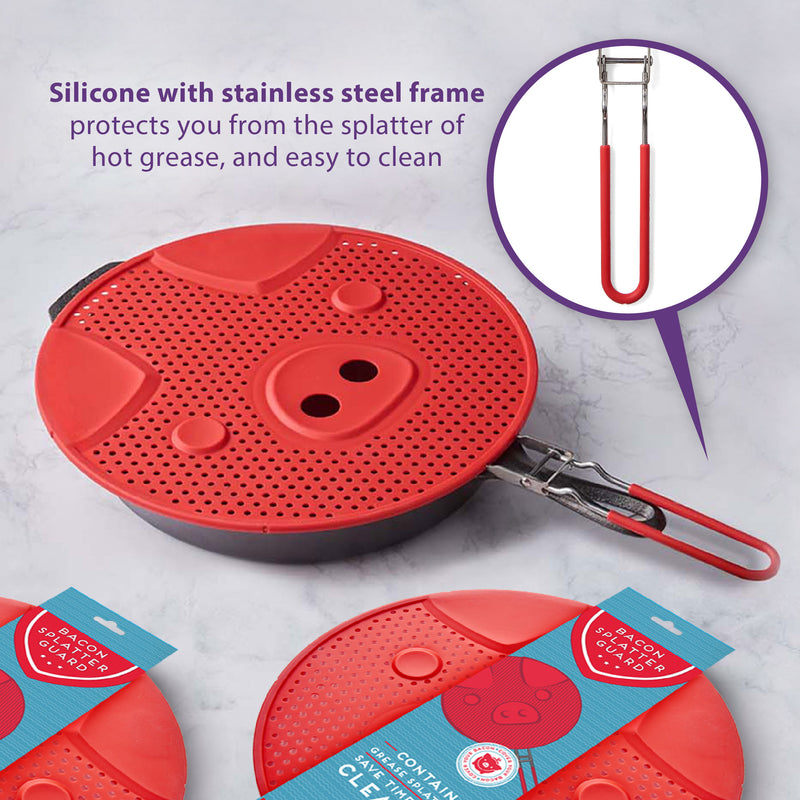 Bacon Grease Splatter Guard - Silicone