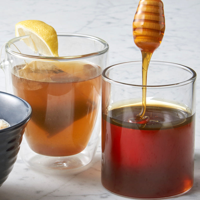 Glass Honey Dipper Jar - Honey Bee