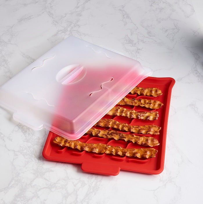 Microwave Bacon Tray with Cover