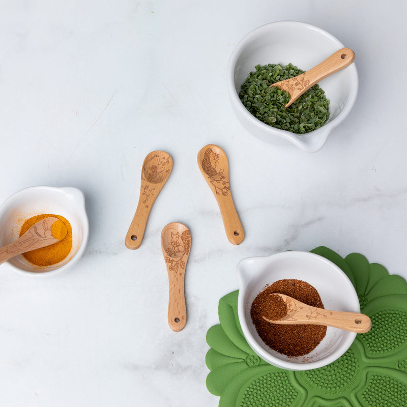 Beechwood Mini Spoon - Owl